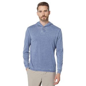 johnnie-O Zed Hangin' Out Henley Hoodie in Wake , Size Medium, Size: M